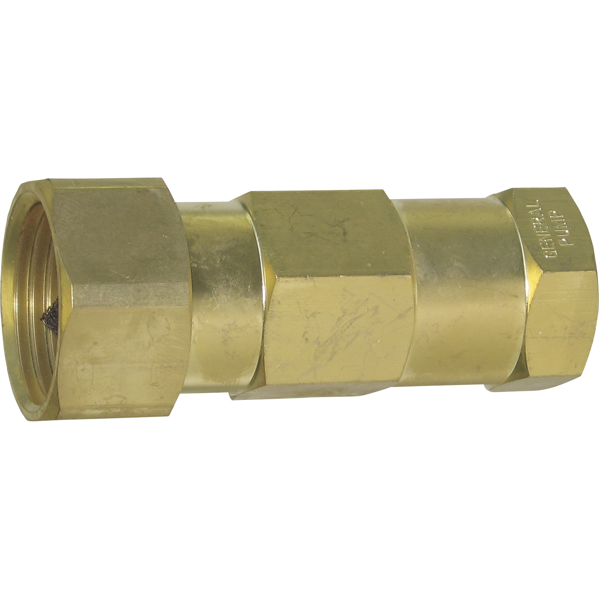 NorthStar In-Line Water Filter, 1/2in. NPT-F x 3/4in. GH, Brass
